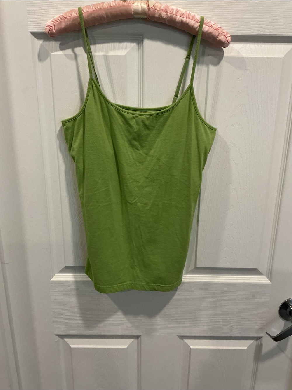 Women’s Green Spaghetti Strap Tank Top
